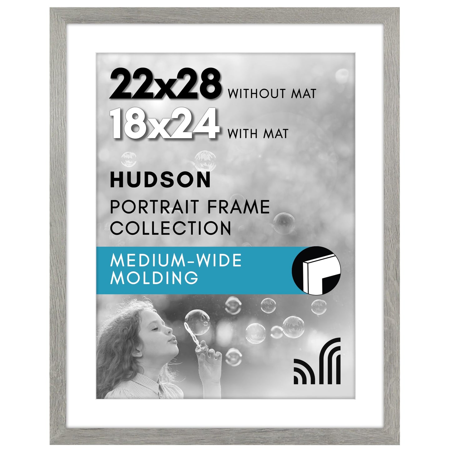 Oversized Gallery Picture Frame with Mat | Hudson Collection