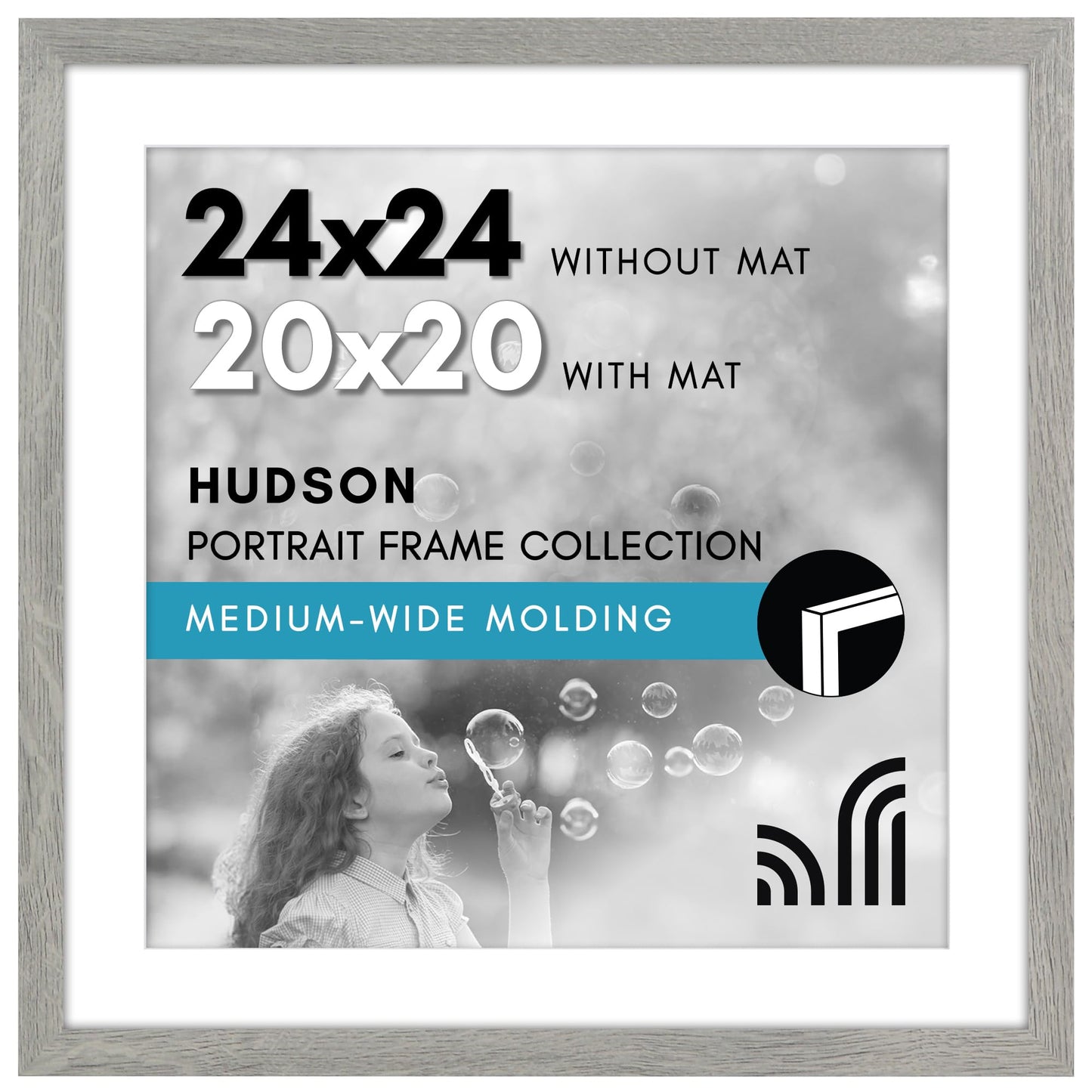 Oversized Gallery Picture Frame with Mat | Hudson Collection