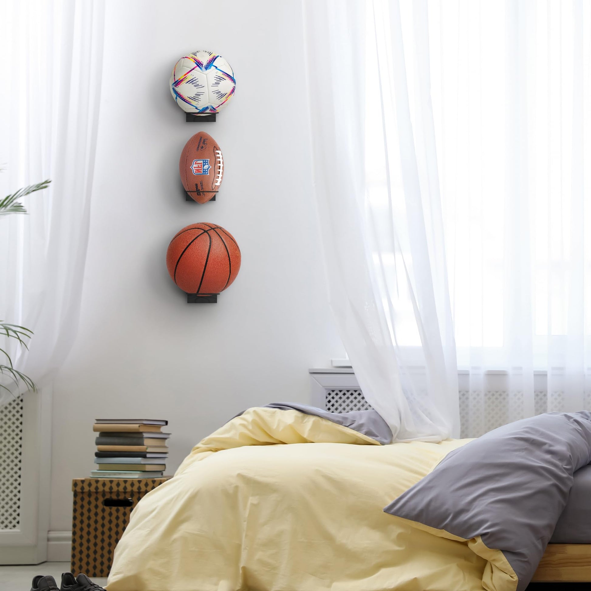 Set of 3 - Sports Ball Display Stands | BSKBLWDBLK3PK