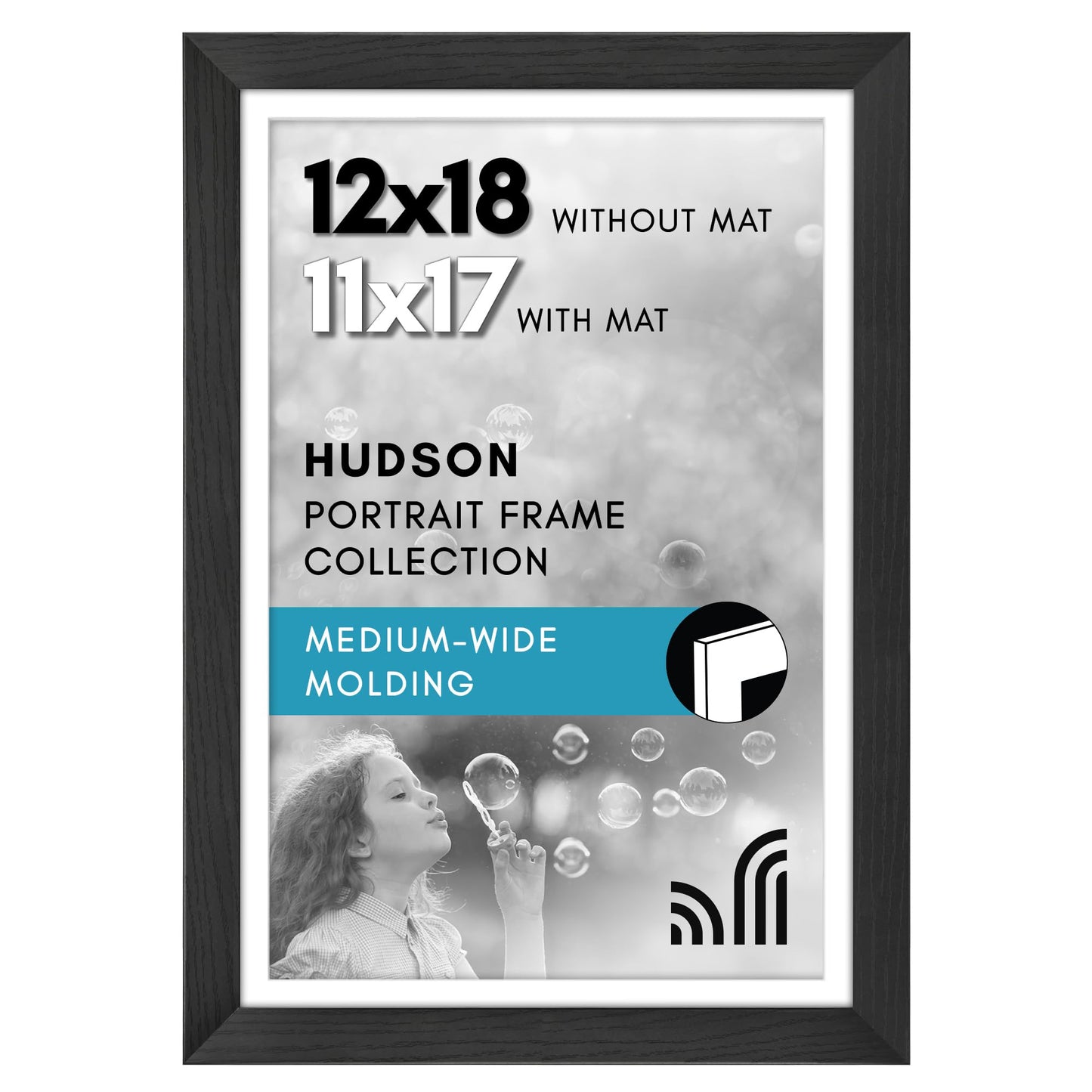 Oversized Gallery Picture Frame with Mat | Hudson Collection