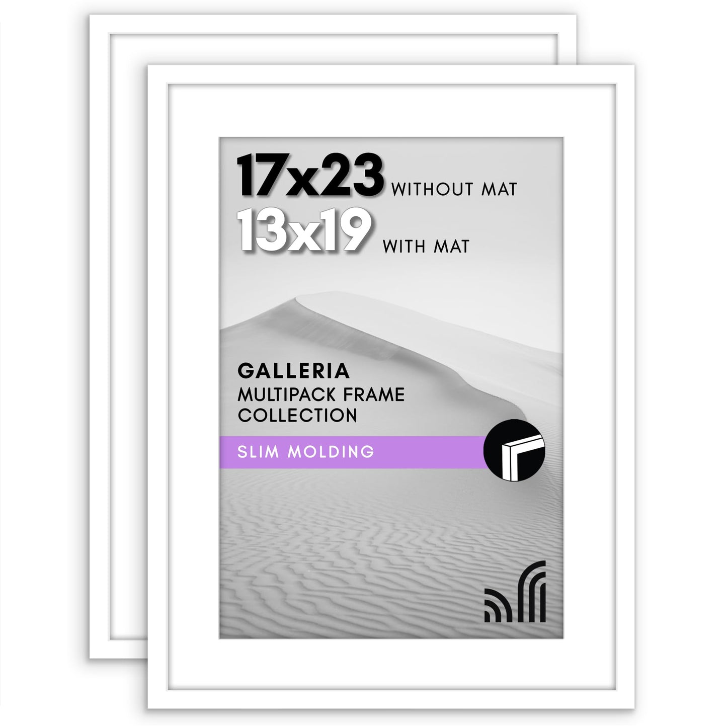 Americanflat Galleria Picture Frames | Set of 2 | With Mat | Acrylic