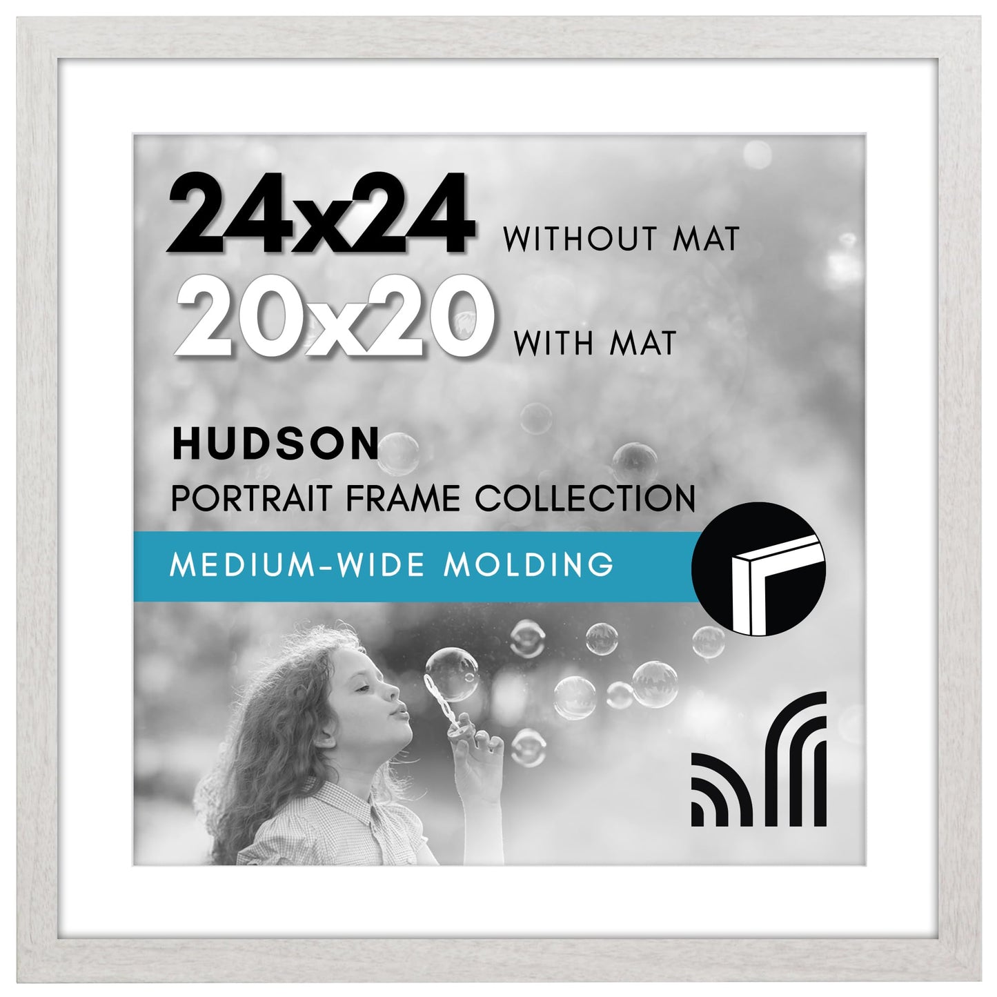 Oversized Gallery Picture Frame with Mat | Hudson Collection