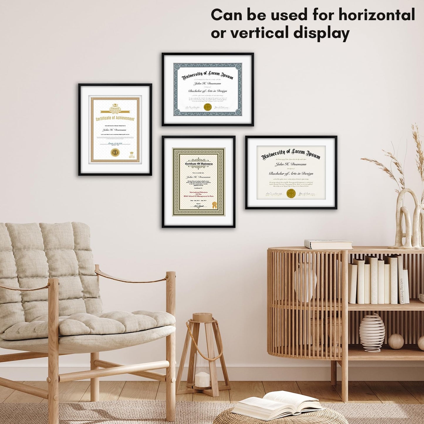 Americanflat Legacy Diploma Frame | With Mat Multi pack | Shatter-Resistant