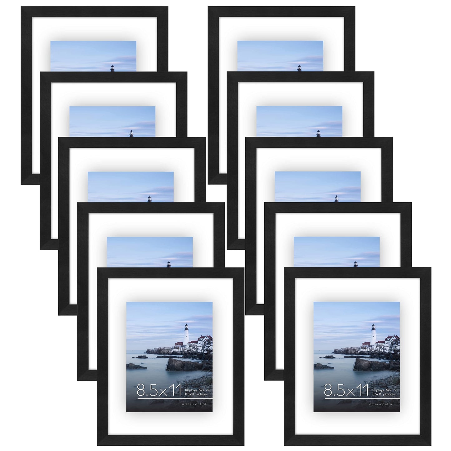Floating Picture Frame | Americanflat | Clear Glass | Wall & Tabletop Display