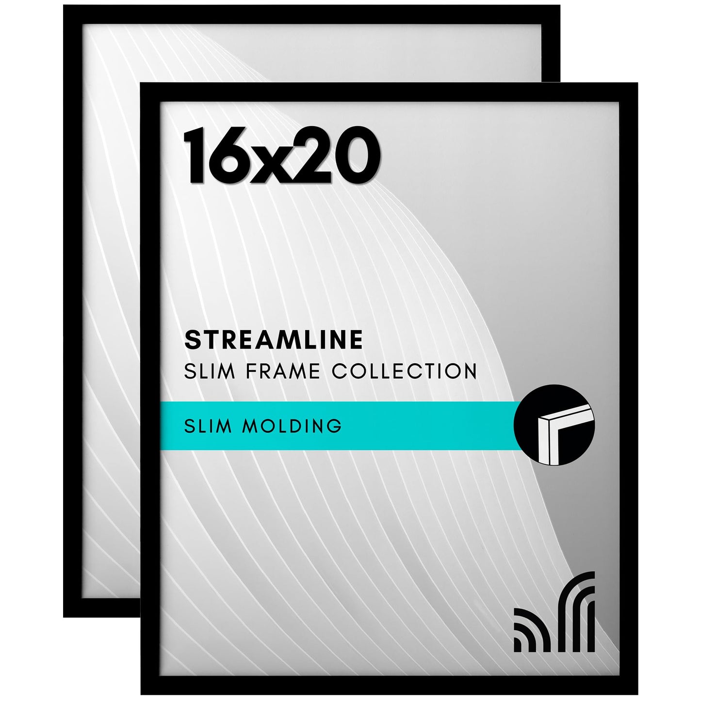 Picture Frame | Set of 2 | Slim Molding | Streamline Collection