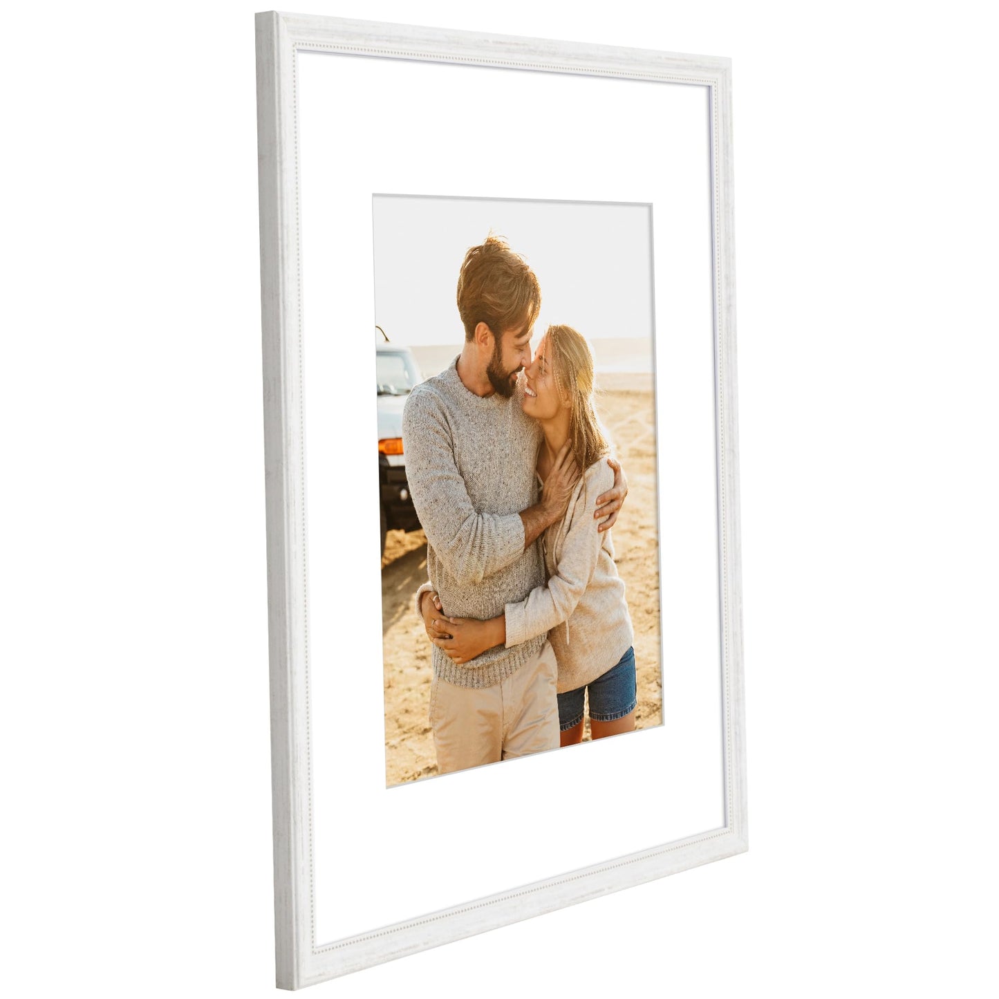 16x20 with 11x14 Mat | Vintage Frames | White | Modern - Premium Quality