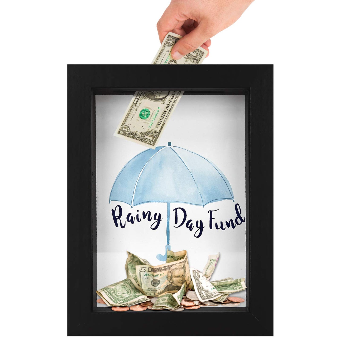 Shadow Box Bank | Top Slot | Wall Mount | Polished Glass - Americanflat