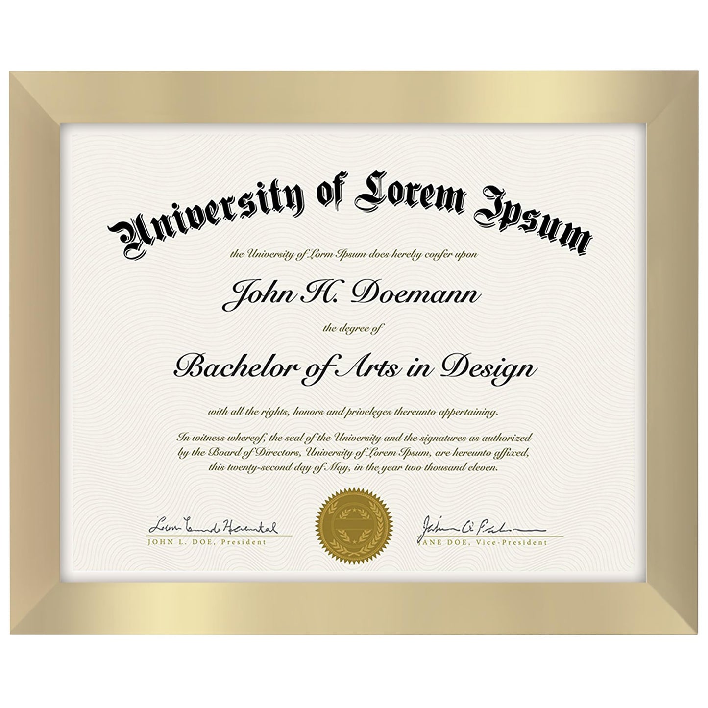 Diploma Frame | Legacy Collection | Modern - Premium Quality Display