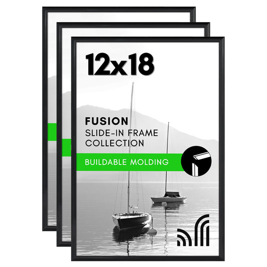 Slide-in Picture Frame with Buildable Molding | Fusion Collection