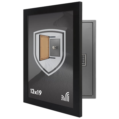 Black | Concealment Picture Frame | Magnetic Hinged Storage – Americanflat