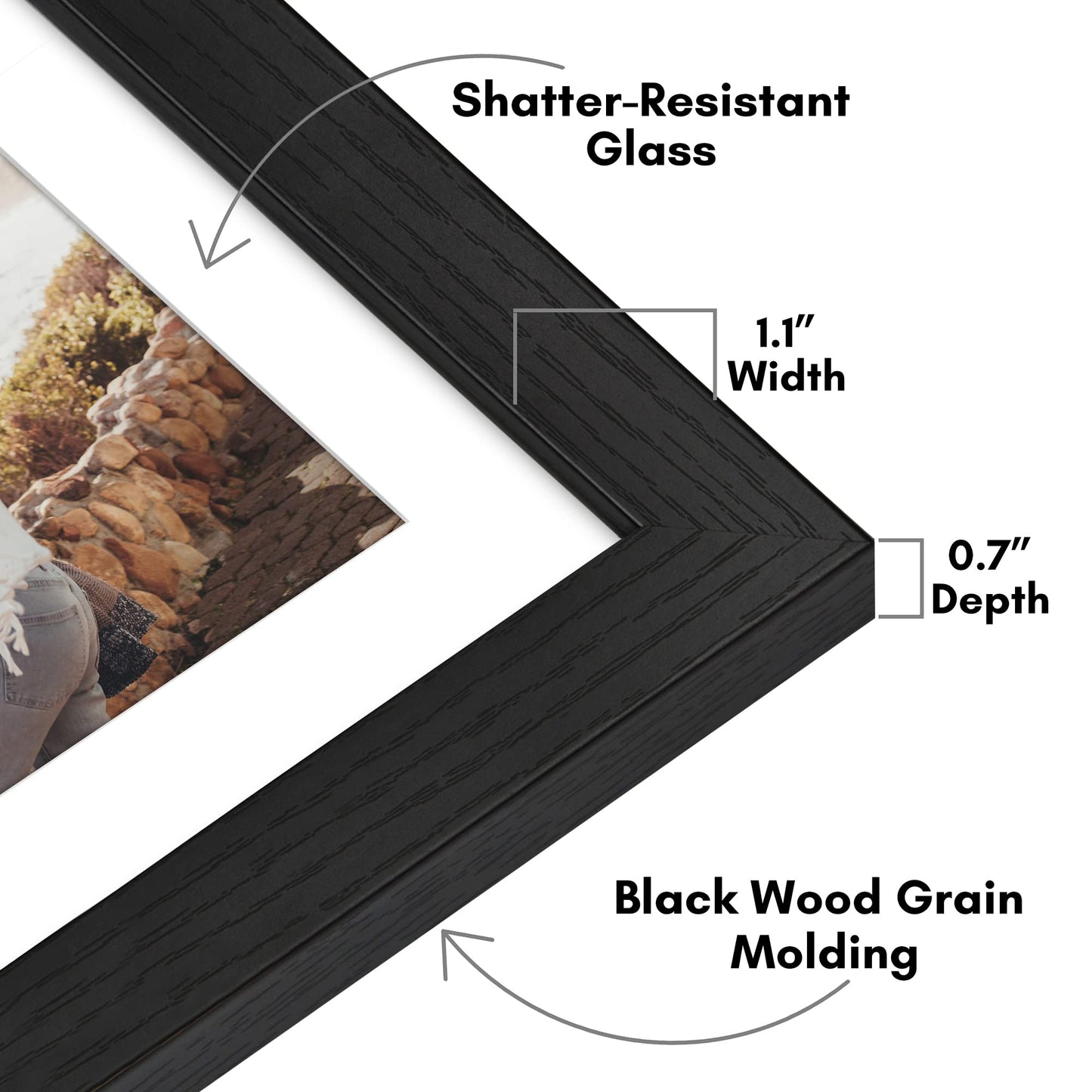 Oversized Gallery Picture Frame with Mat | Hudson Collection