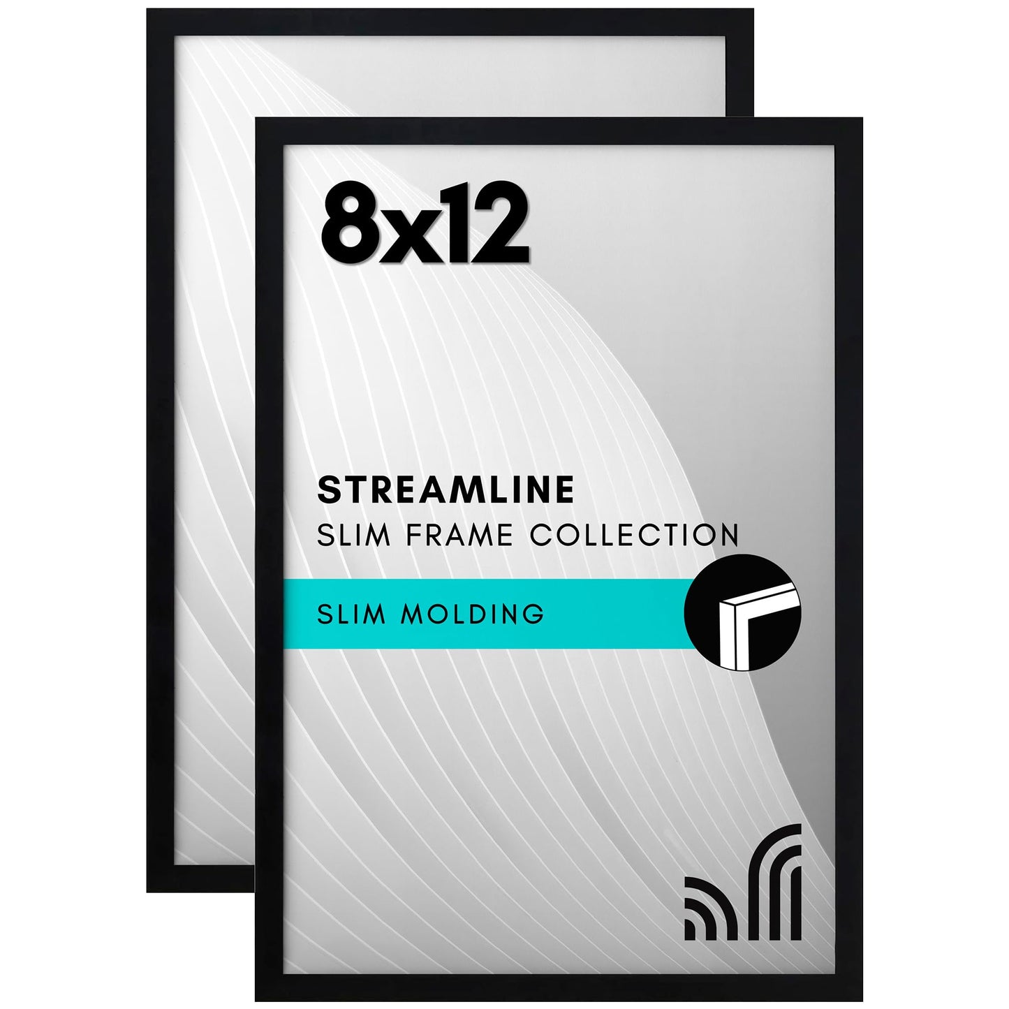 Picture Frame | Set of 2 | Slim Molding | Streamline Collection