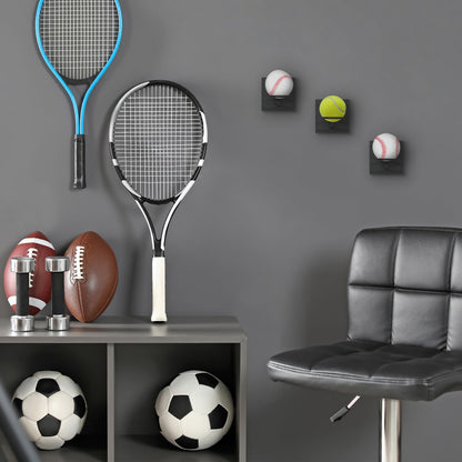 Set of 3 - Sports Ball Display Stands | BSBLWDBLK3PK