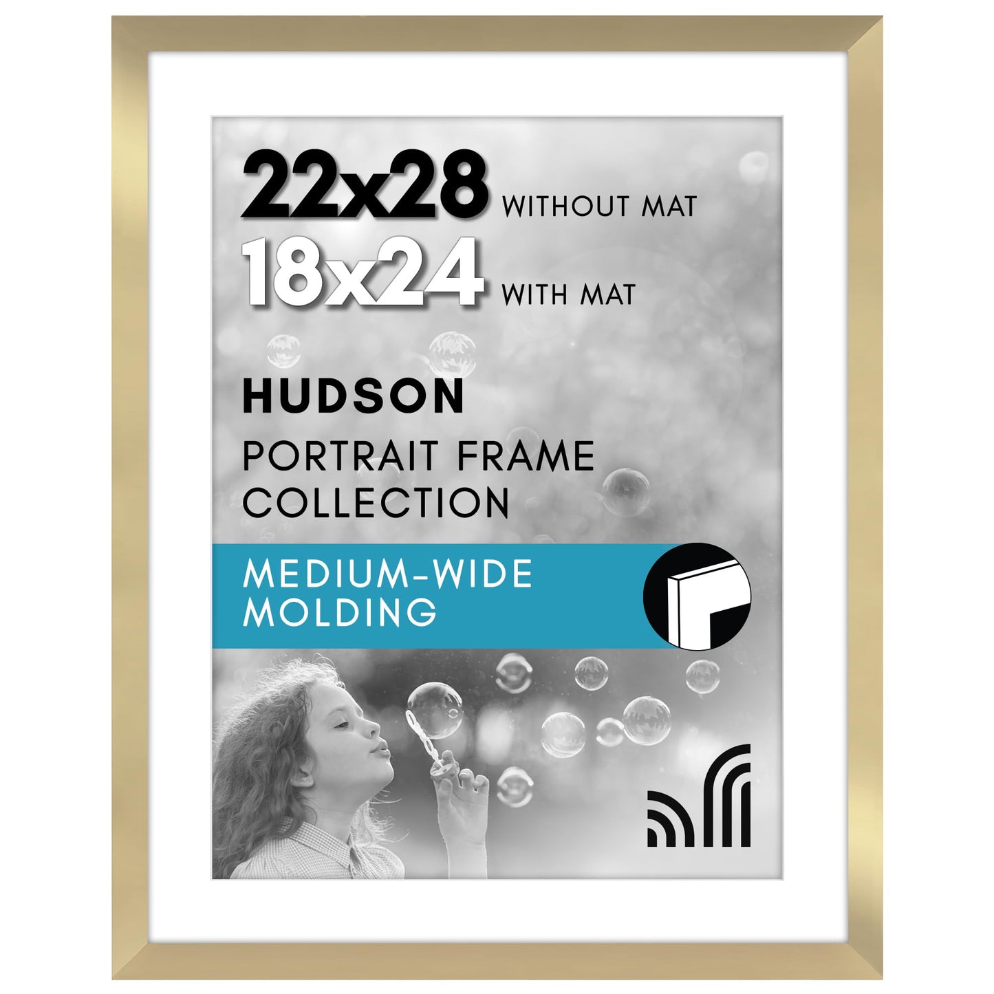 Oversized Gallery Picture Frame with Mat | Hudson Collection