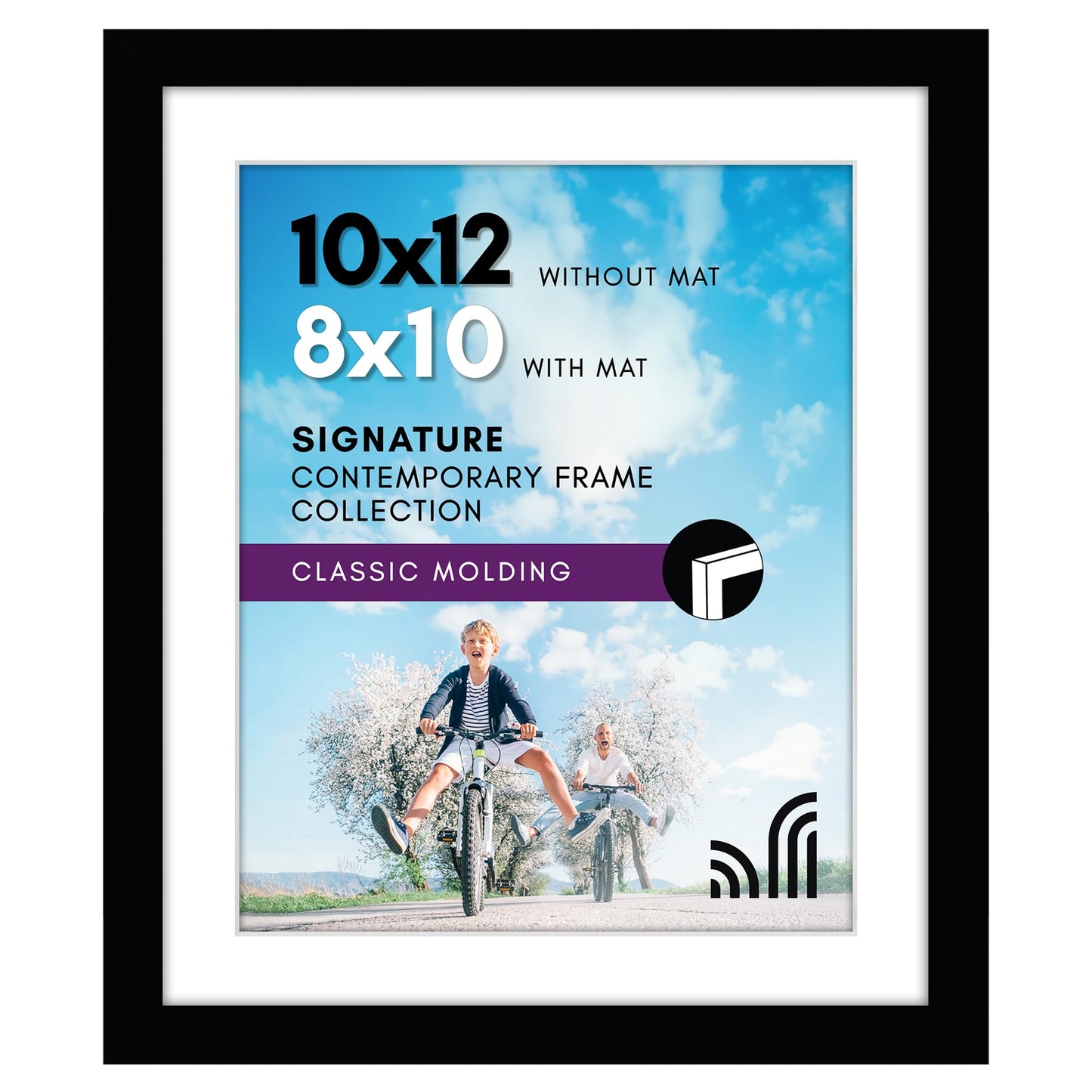 Americanflat Picture Frame | Includes Mat | Classic Molding | Signature Collection