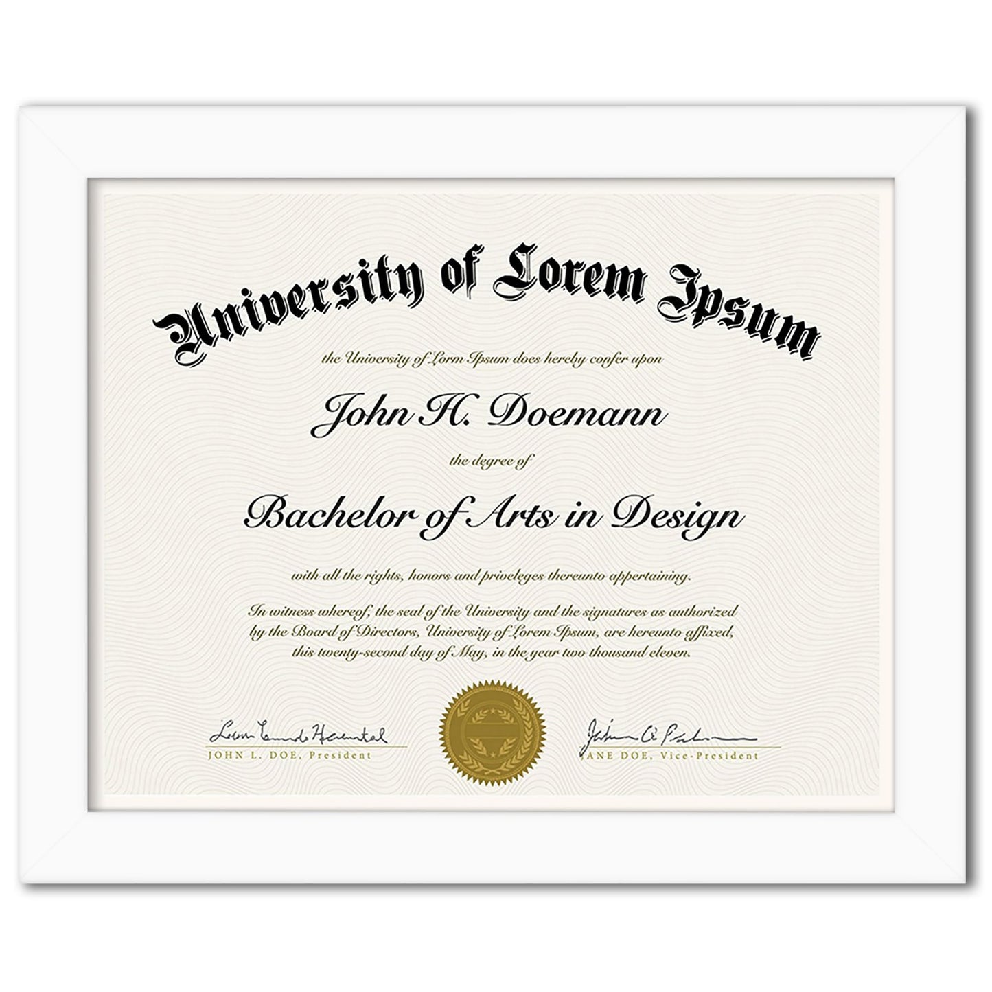 Diploma Frame | Legacy Collection | Modern - Premium Quality Display