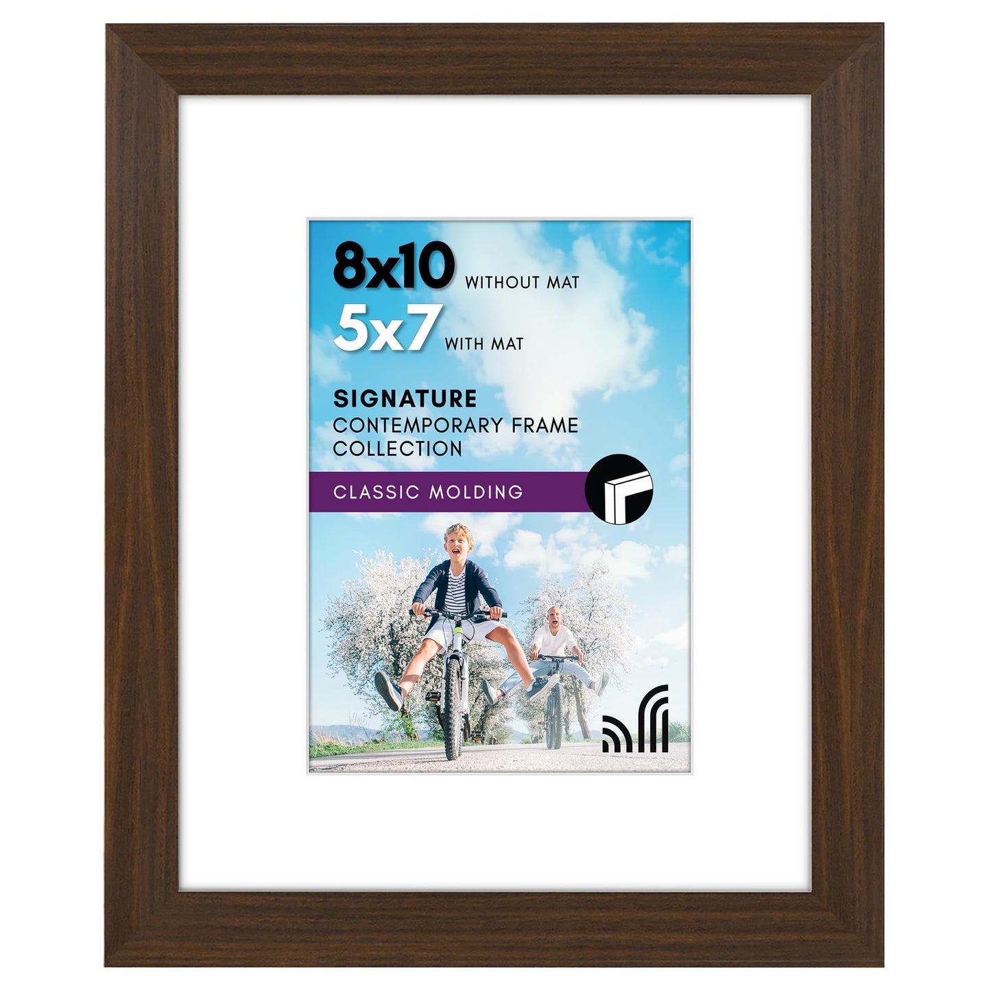 Americanflat Picture Frame | Includes Mat | Classic Molding | Signature Collection