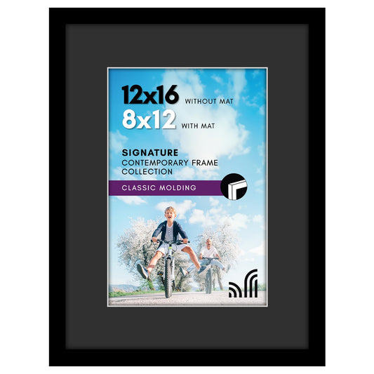 Picture Frame | Classic Molding | With Mat | Shatter-Resistant | Americanflat