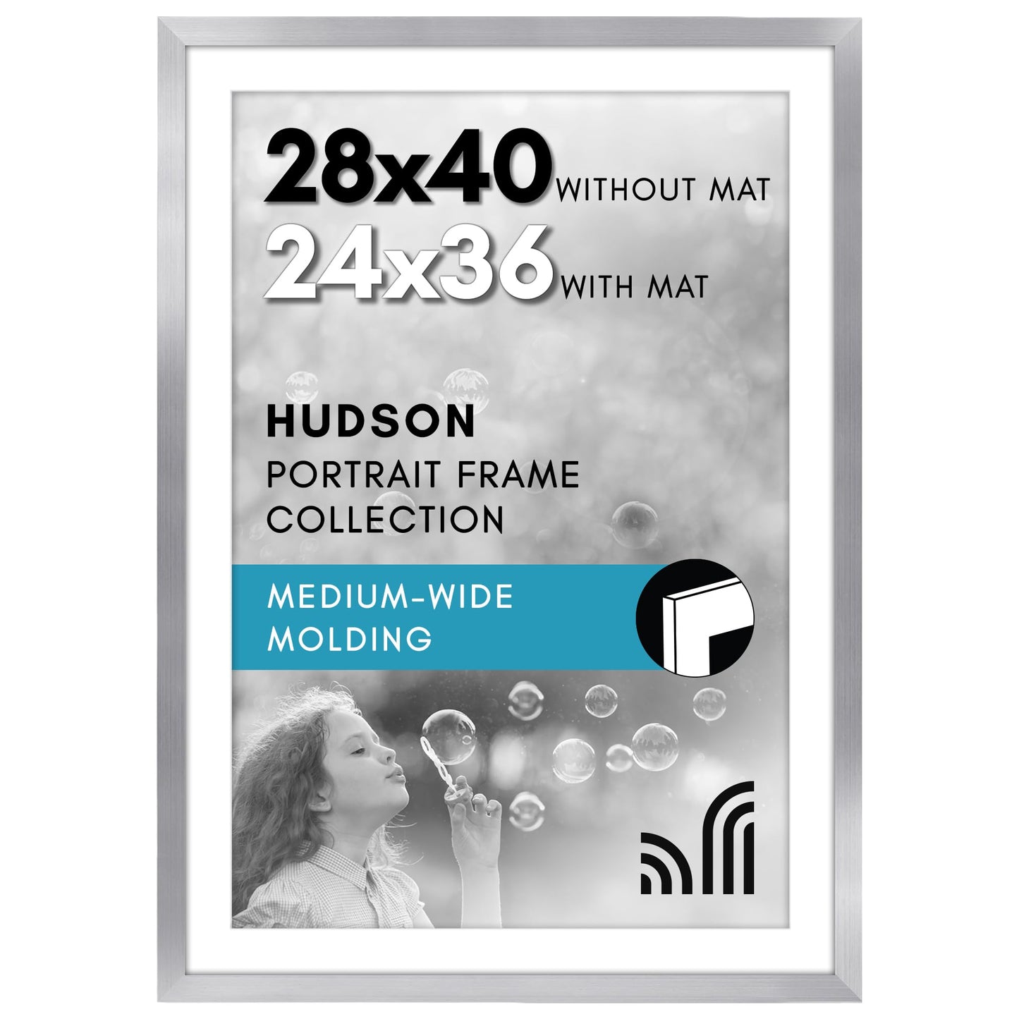Oversized Gallery Picture Frame with Mat | Hudson Collection