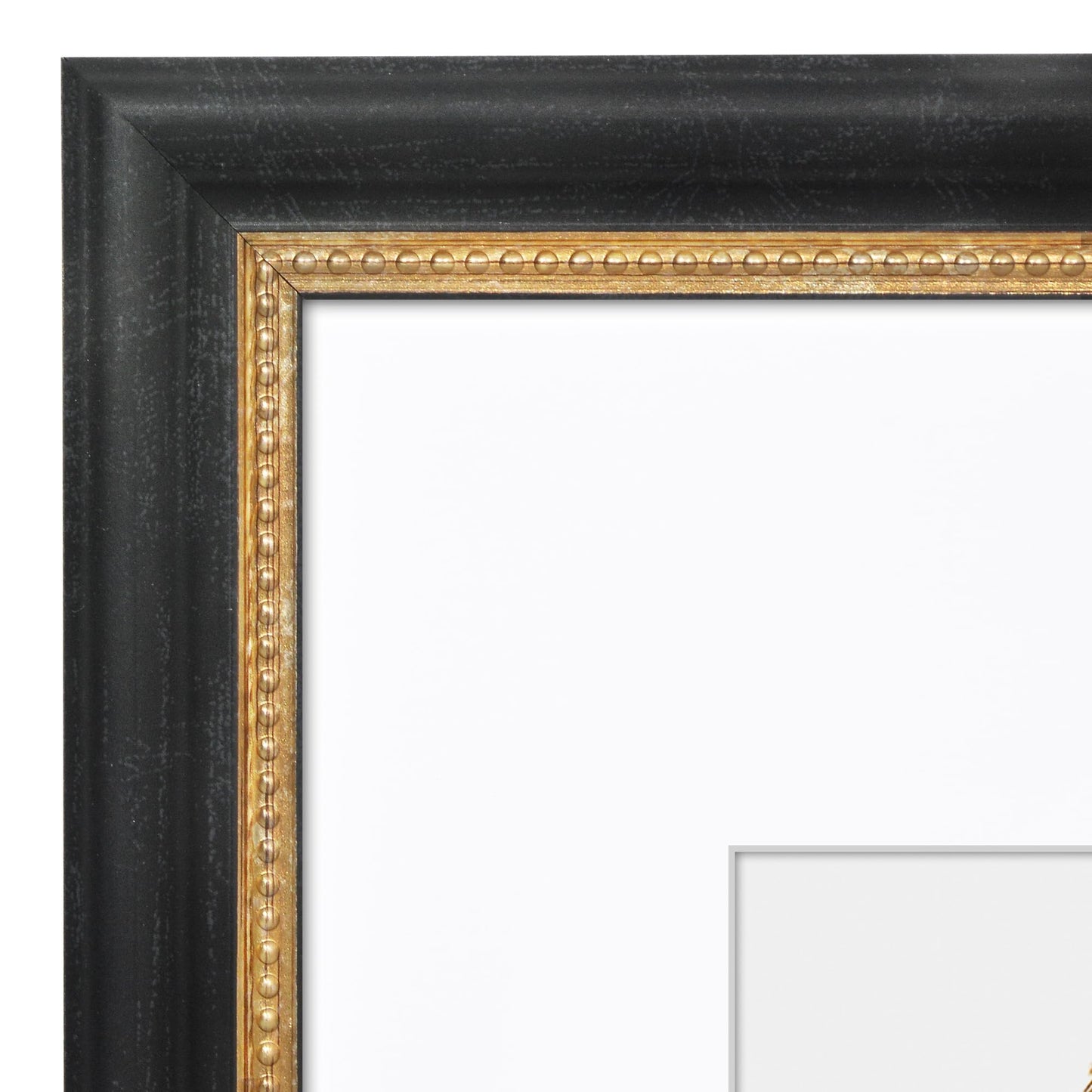 8x10 with 5x7 Mat | Vintage Frames | Black Gold | Modern - Premium Quality