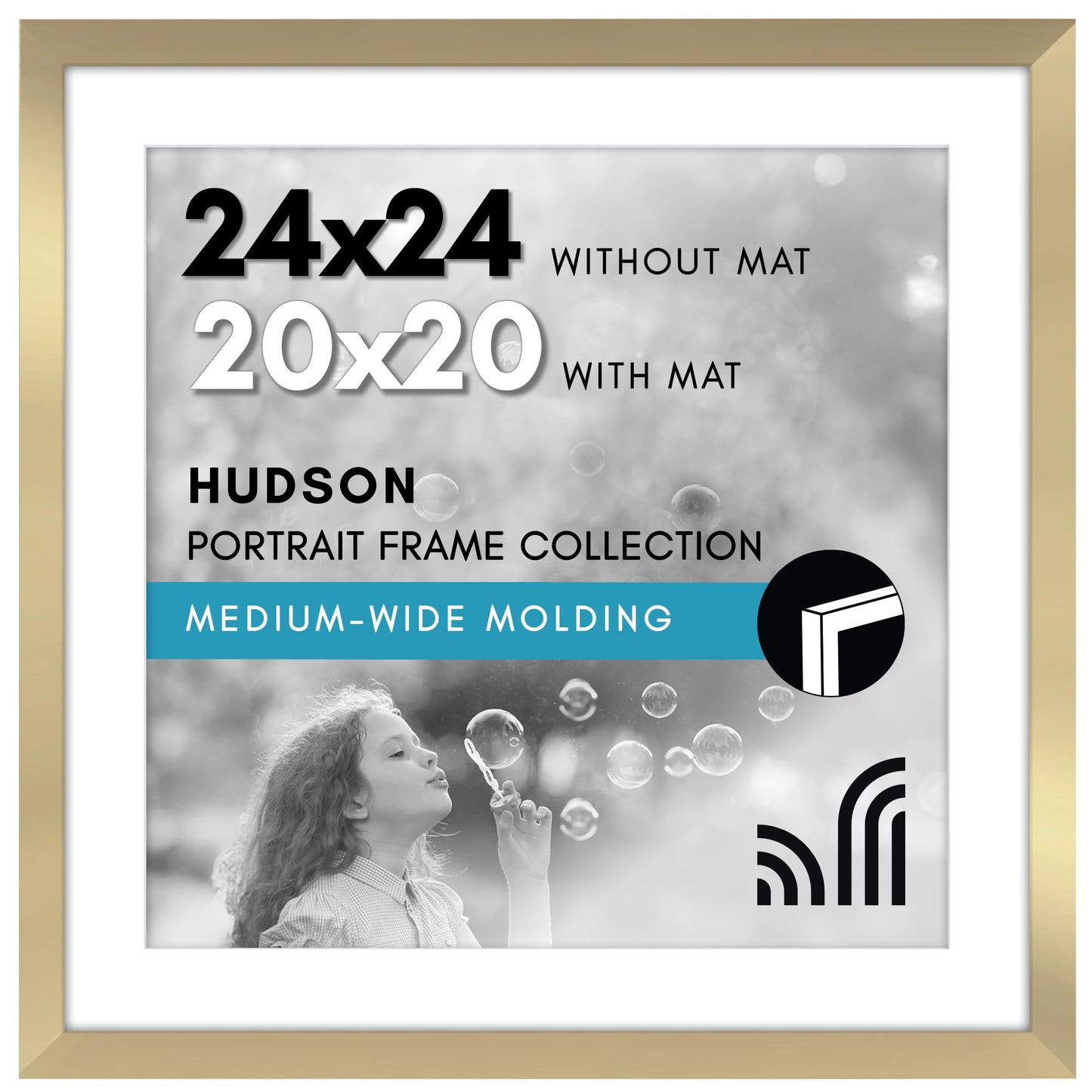 Oversized Gallery Picture Frame with Mat | Hudson Collection