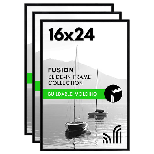 Slide-in Picture Frame with Buildable Molding | Fusion Collection