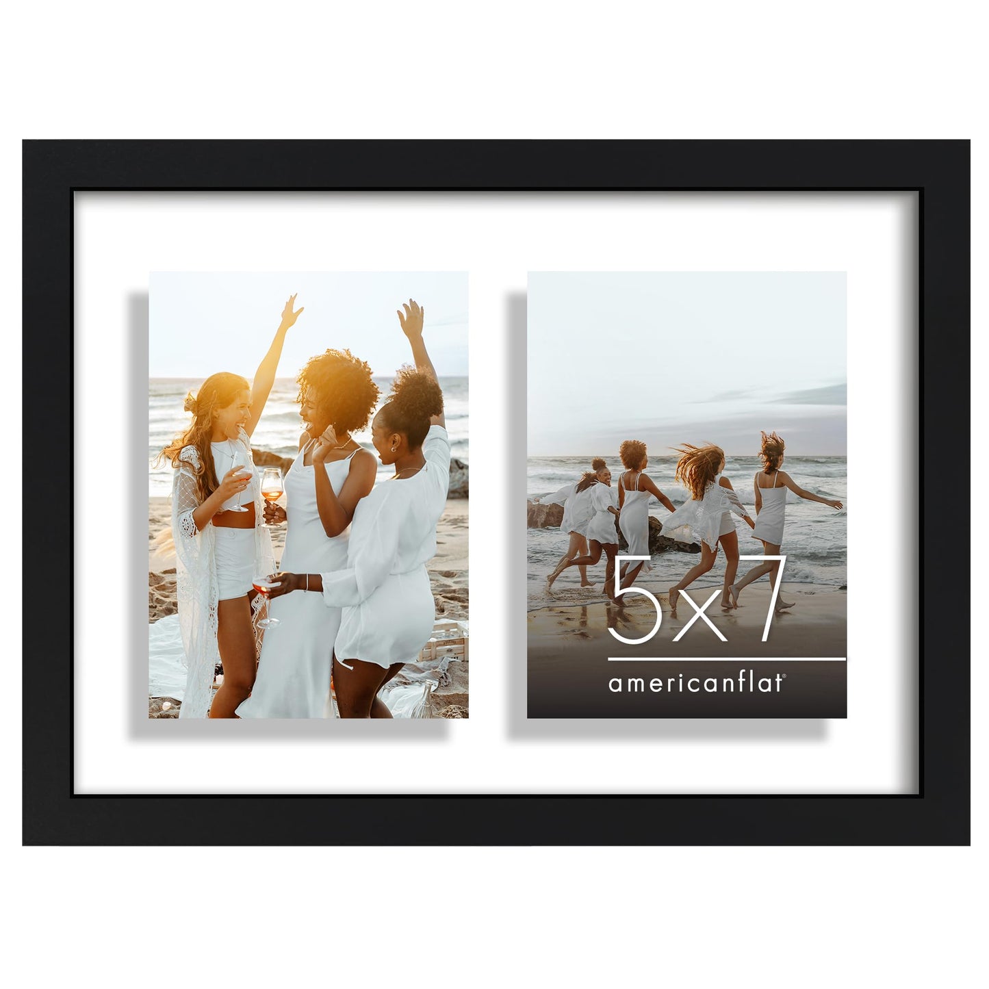 Americanflat Picture Frame with Classic Molding | Signature Collection Collage Picture Frame