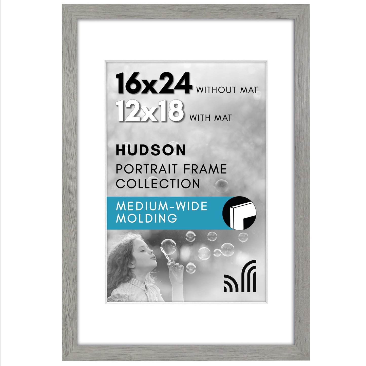 Oversized Gallery Picture Frame with Mat | Hudson Collection