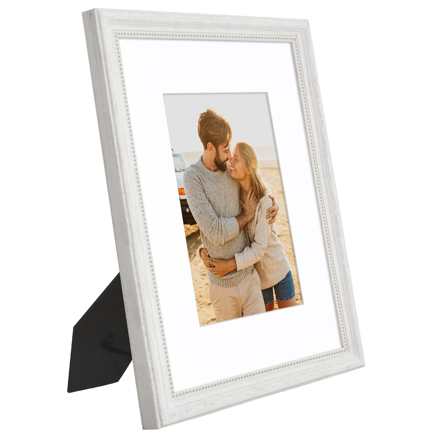 8x10 with 5x7 Mat | Vintage Frames | White | Modern - Premium Quality