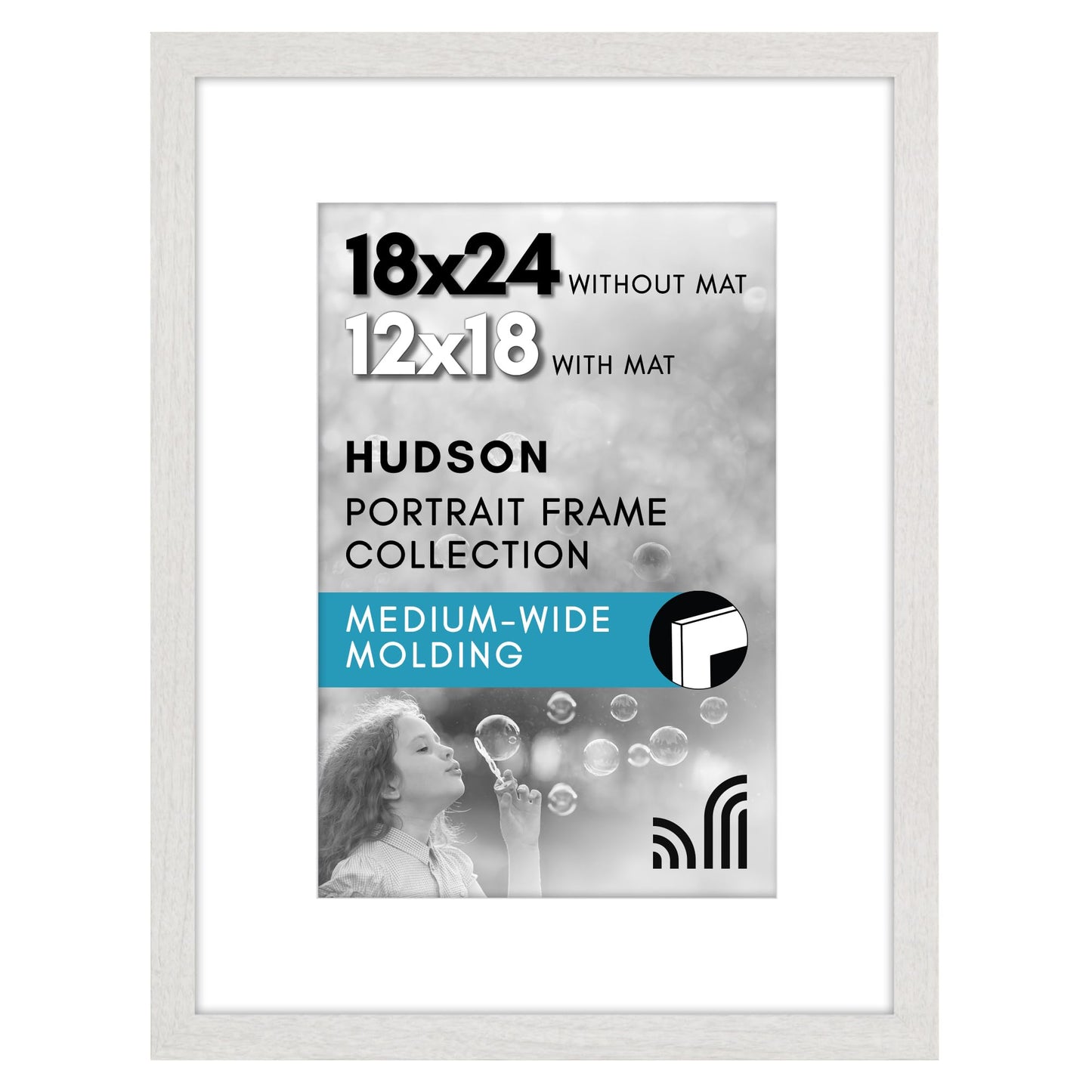 Oversized Gallery Picture Frame with Mat | Hudson Collection