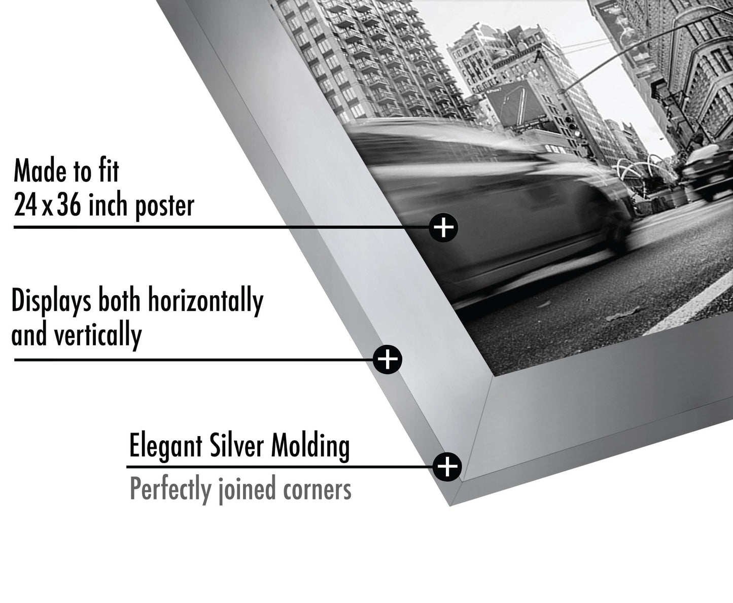 Gallery Poster Frame with Wood Grain Finish | Epic Collection