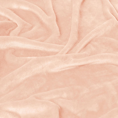 Americanflat 50x60 Fleece Throw Blanket - Soft and Breathable Throw Blanket for Couch, Bed, Chair - Fleece Blankets Perfect for Home, Bedroom, or Outdoor Use - Pink