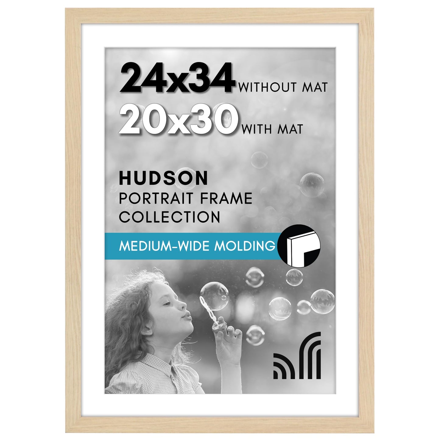Oversized Gallery Picture Frame with Mat | Hudson Collection