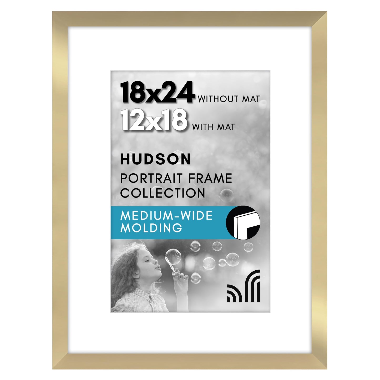 Oversized Gallery Picture Frame with Mat | Hudson Collection