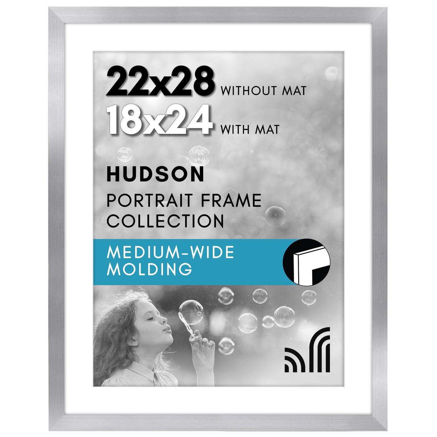 Oversized Gallery Picture Frame with Mat | Hudson Collection