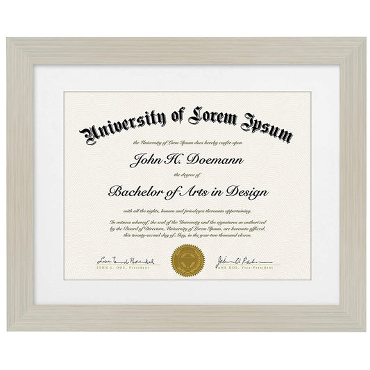 Americanflat Diploma Frame | With 8.5x11 Mat | Shatter-Resistant Glass