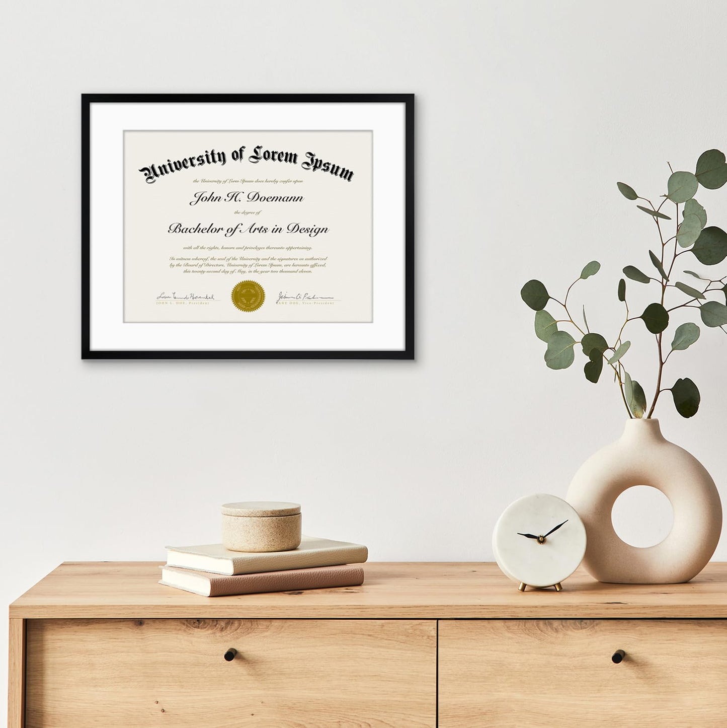 Americanflat Legacy Diploma Frame | With Mat Multi pack | Shatter-Resistant