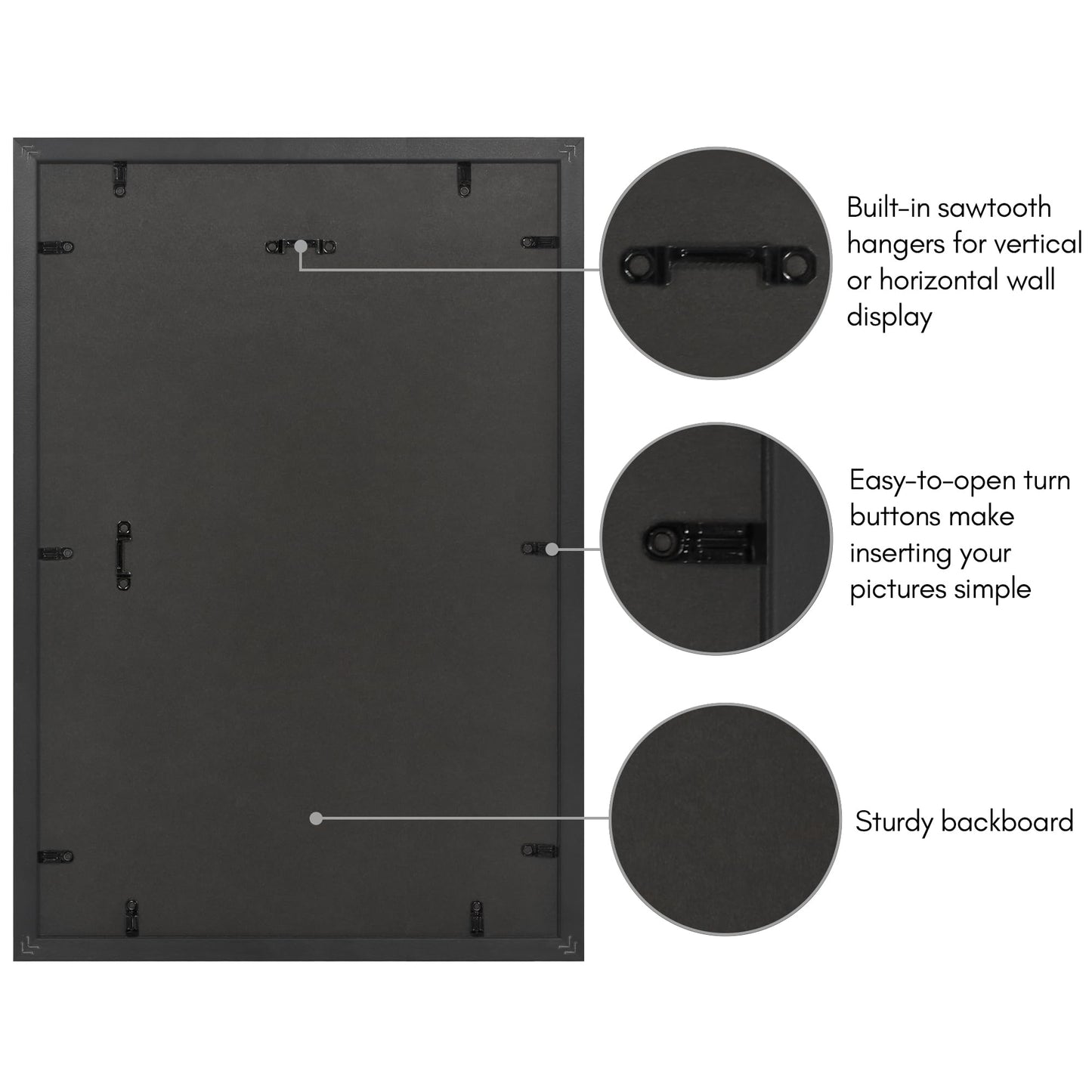 13x19 with 12x18 Mat | Vintage Frames | Gold | Modern - Premium Quality