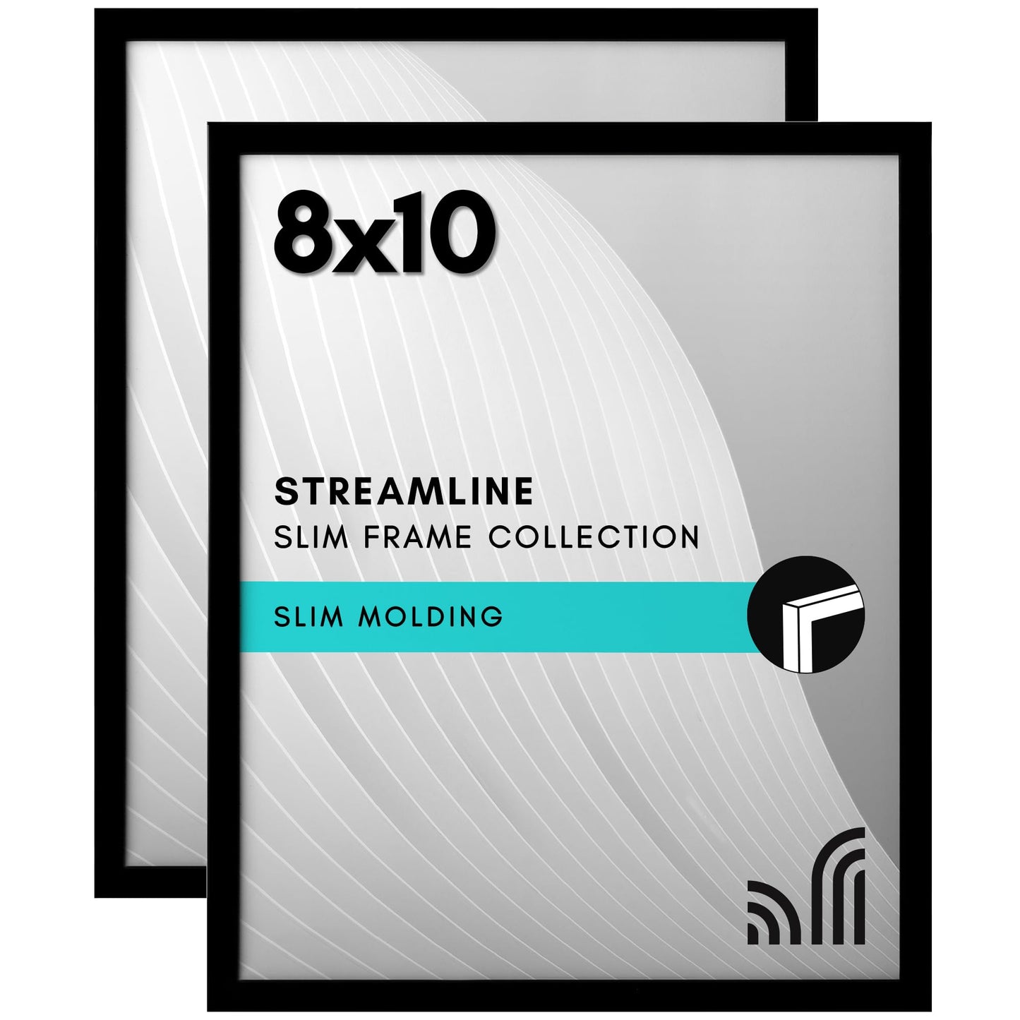 Picture Frame | Set of 2 | Slim Molding | Streamline Collection