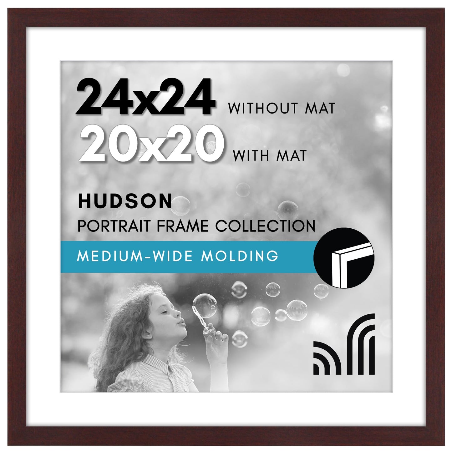 Oversized Gallery Picture Frame with Mat | Hudson Collection