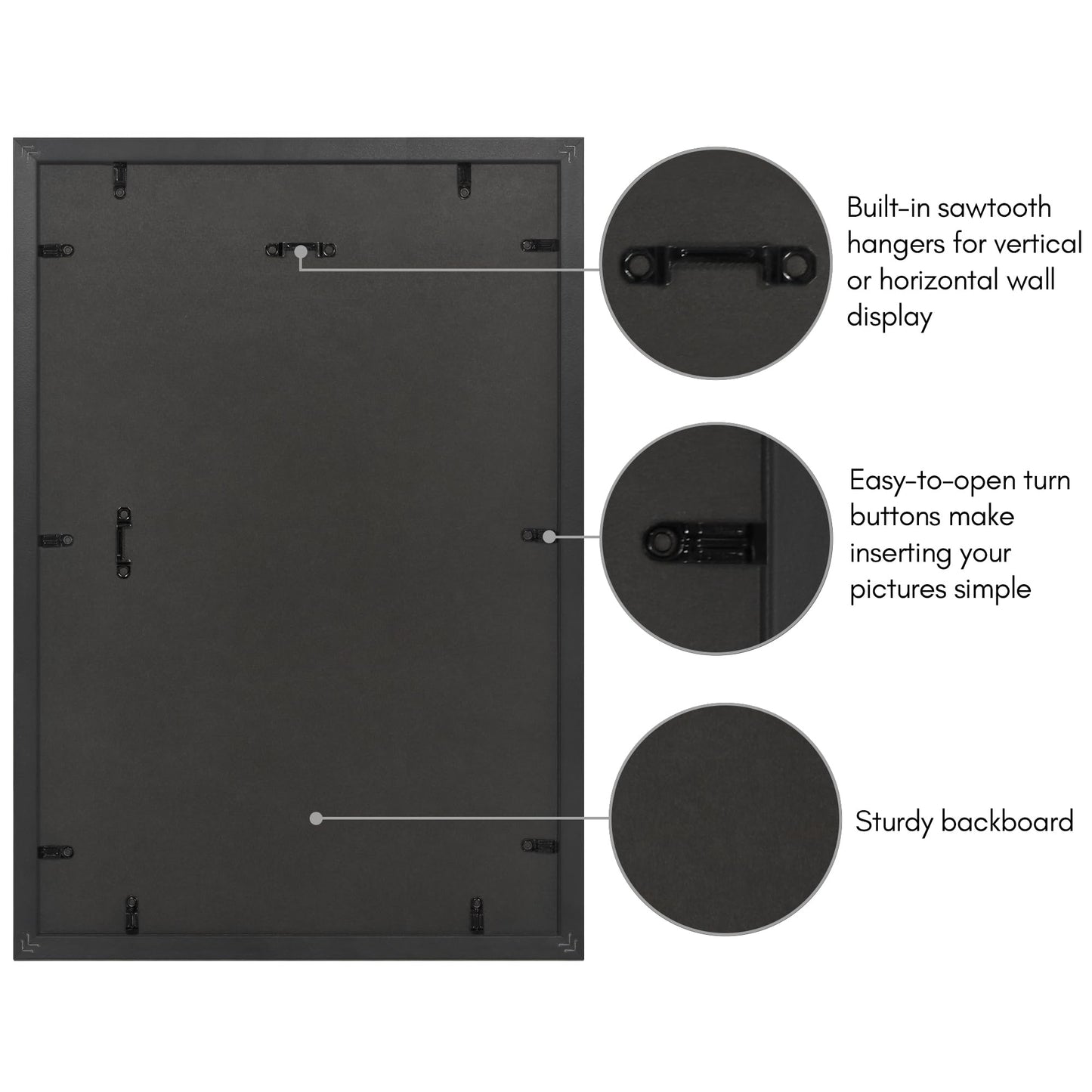 12x18 with 11x17 Mat | Vintage Frames | Gold | Modern - Premium Quality