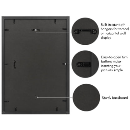 12x18 with 11x17 Mat | Vintage Frames | Gold | Modern - Premium Quality