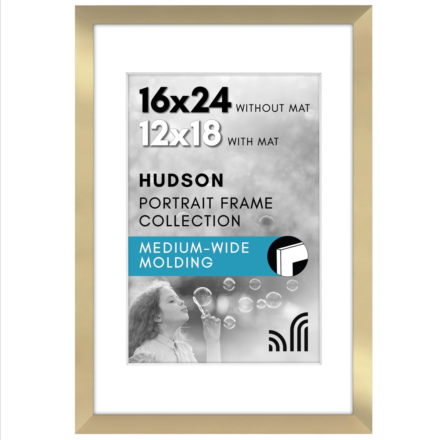 Oversized Gallery Picture Frame with Mat | Hudson Collection