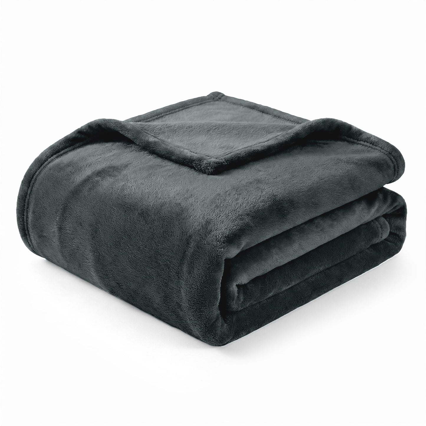 Americanflat 90x90 Fleece Throw Blanket - Soft and Breathable Throw Blanket for Couch, Bed, Chair - Oversized Fleece Blankets Perfect for Home, Bedroom, or Outdoor Use - Gray