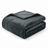 Americanflat 90x90 Fleece Throw Blanket - Soft and Breathable Throw Blanket for Couch, Bed, Chair - Oversized Fleece Blankets Perfect for Home, Bedroom, or Outdoor Use - Gray