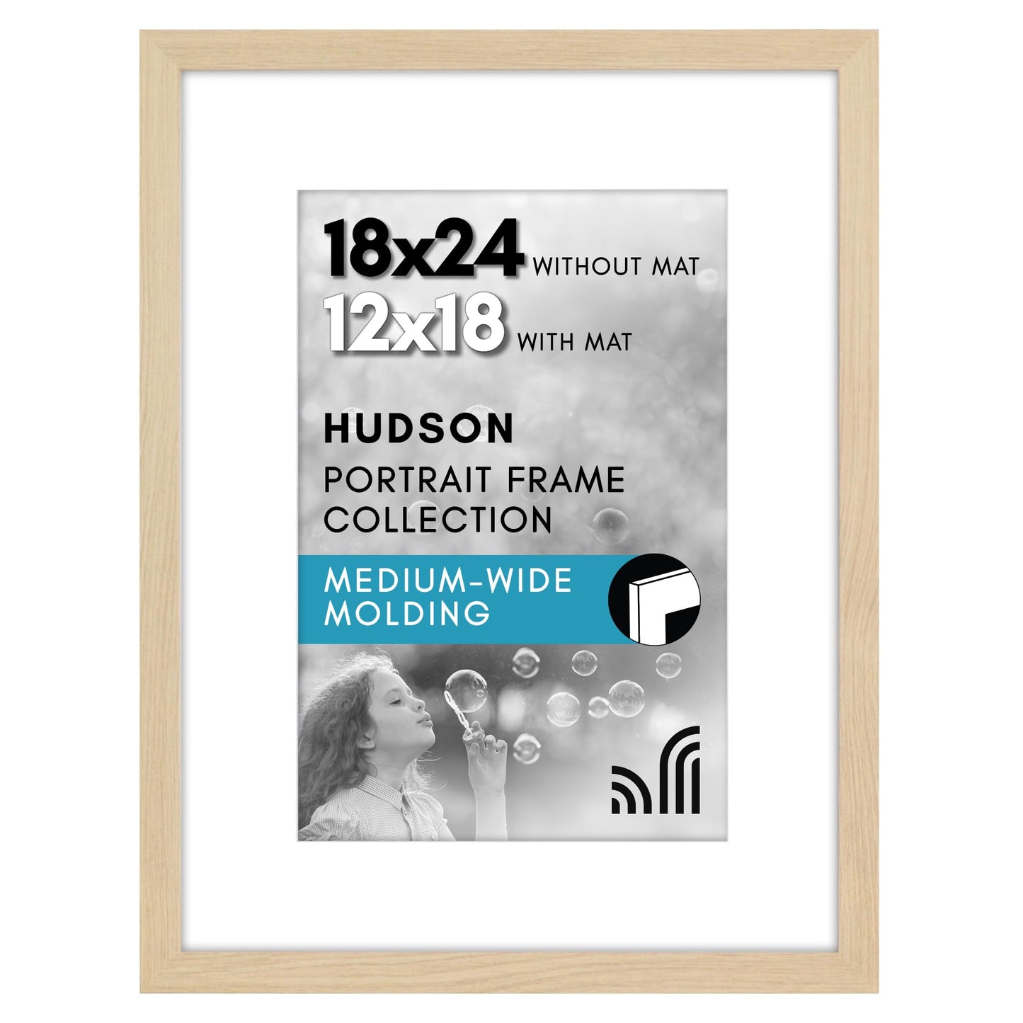 Oversized Gallery Picture Frame with Mat | Hudson Collection