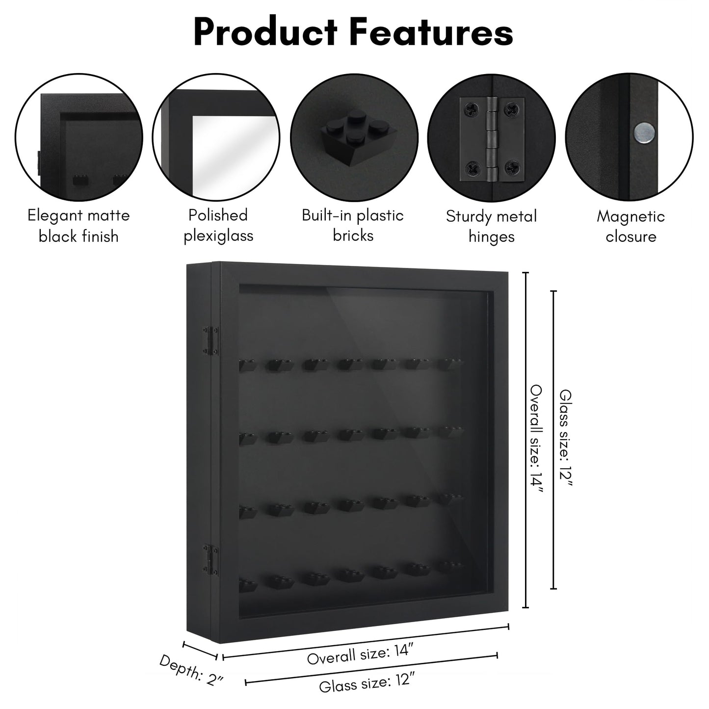 Shadow Box Keepsake Frame | Silhouette Collection | Modern Decor