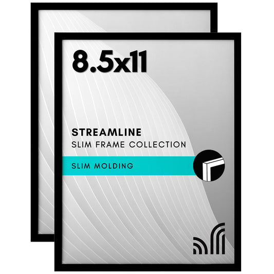Picture Frame | Set of 2 | Slim Molding | Streamline Collection