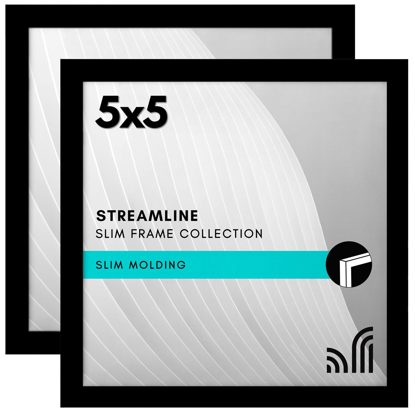 Picture Frame | Set of 2 | Slim Molding | Streamline Collection