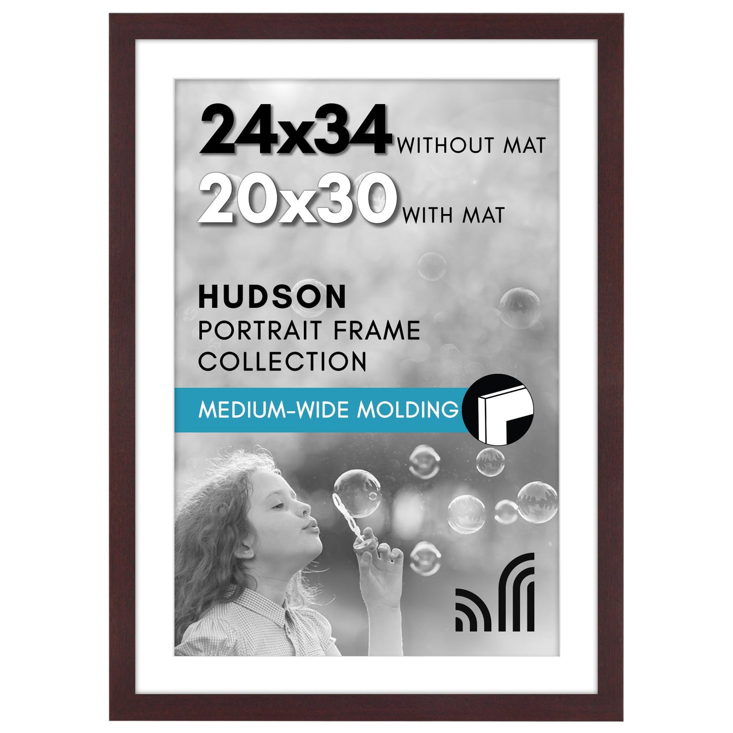 Oversized Gallery Picture Frame with Mat | Hudson Collection